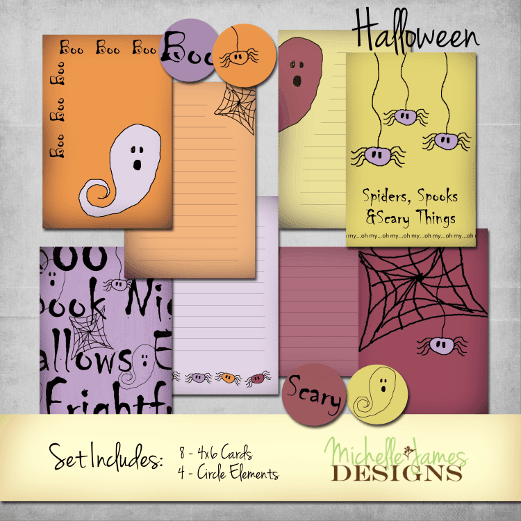 Halloween Kit for Project Life Pocket Pages - www.michellejdesigns.com