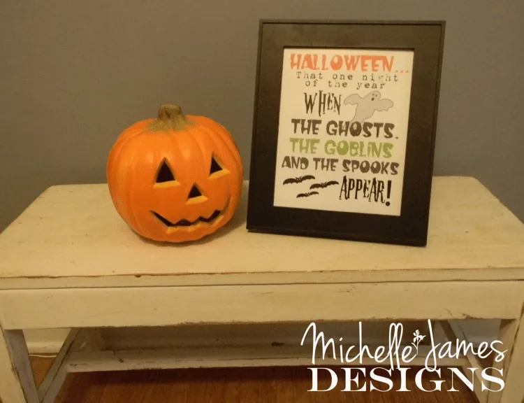 Halloween Printable Freebie from Michelle James Designs