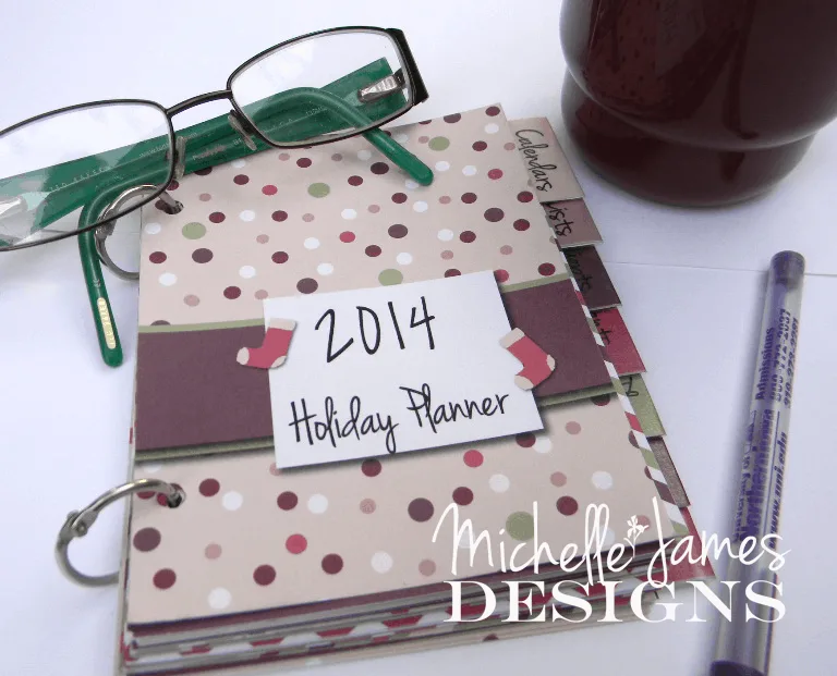 Stay organized this Holiday Season - 2014 Holiday Planner -Digital Download $4.99 - https://michellejdesigns.com - #organized, #holidays, #planners
