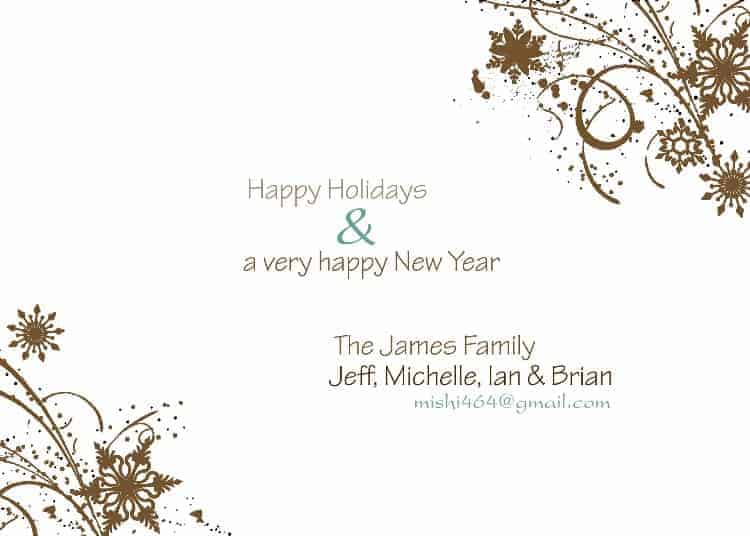 2011 James Christmas Card - www.michellejdesigns.com