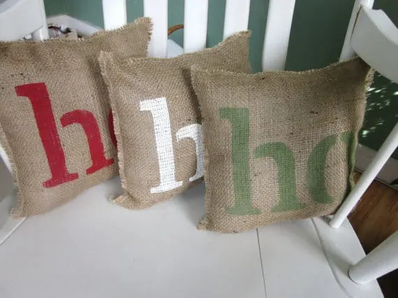 Ho Ho Ho Pillows - www.michellejdesigns.com