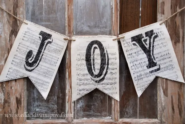 Joy Christmas Banner - www.michellejdesigns.com