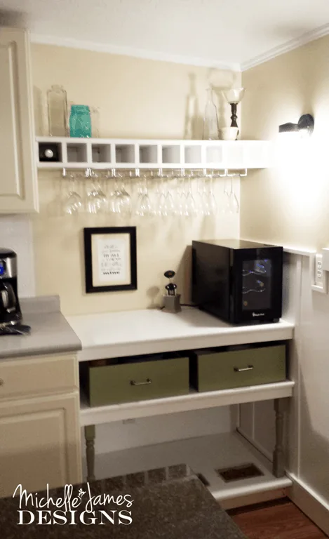 Kitchen Remodel - Wine area - www.michellejdesigns.com