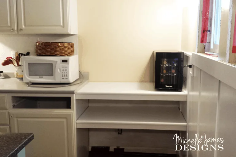 Kitchen Remodel - Wine area - www.michellejdesigns.com