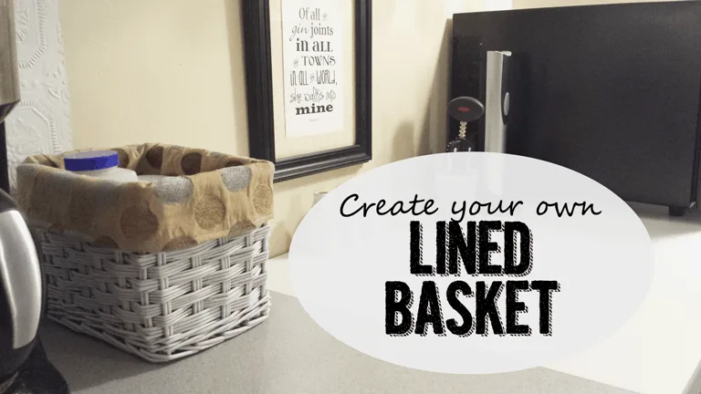 Lined Basket - www.michellejdesigns.com