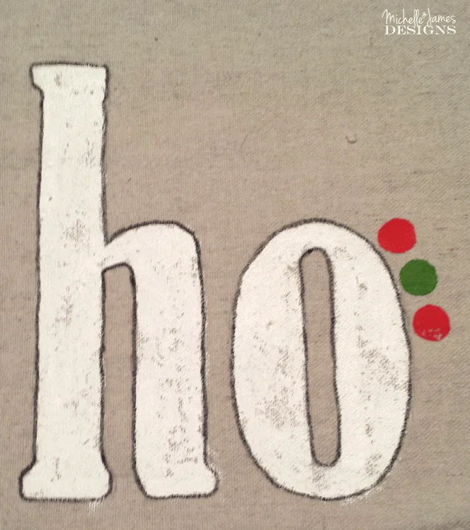 These holiday ho ho ho pillows are perfect for home holiday decor. - www.michellejdesigns.com