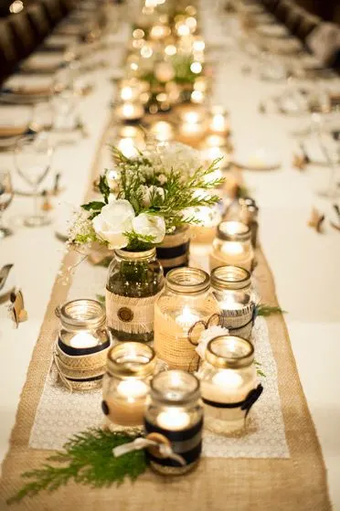 Mason Jar Wedding Ideas - www.michellejdesigns.com