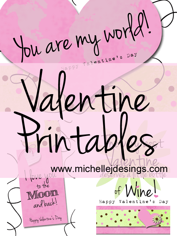 Valentine Printables Freebie - www.michellejdesigns.com