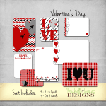 Valentine's Day Kit for Projcet Life Pocket Pages - www.michellejdesigns.com