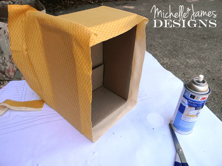 Organized - Fabric Covered Boxes - www.michellejdesigns.com