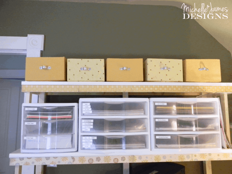Organized - Fabric Covered Boxes - www.michellejdesigns.com