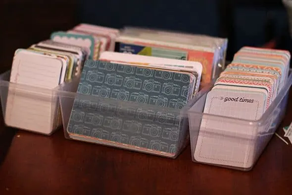 Organizing Project Life Supplies - www.michellejdesigns.com