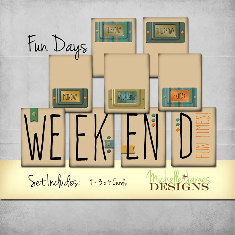 Fun Days Freebie Kit for Project Life/Pocket Pages - www.michellejdesigns.com