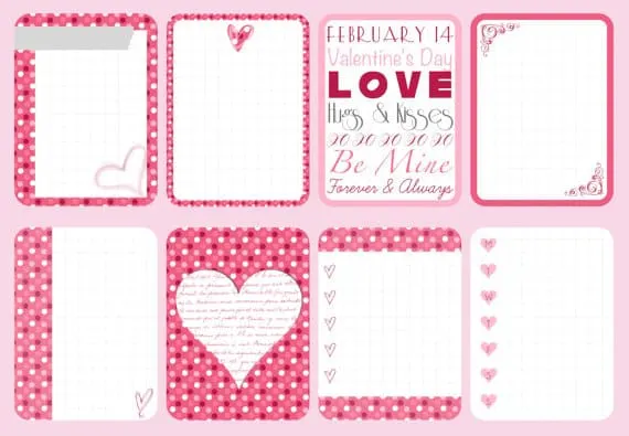 Valentines Day Project Life Round up - www.michellejdesigns.com