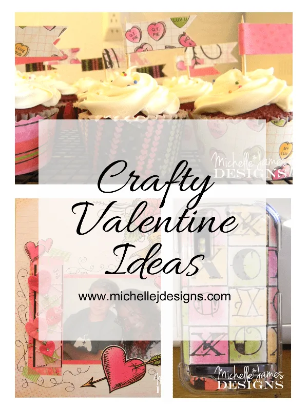 Some really fun crafty Valentine Ideas to make at home - www.michellejdesigns.com #Valentine