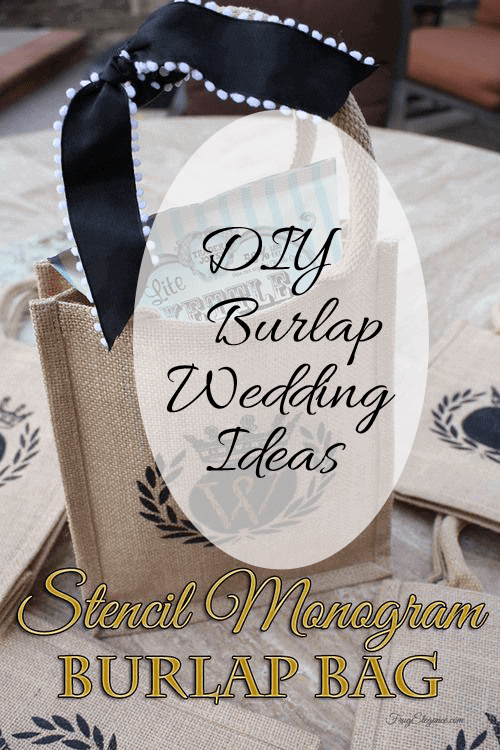 DIY Burlap Wedding Ideas - www.michellejdesigns.com