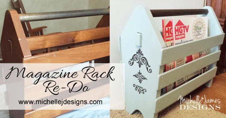 Magazine Rack Re-Do - www.michellejdesigns.com