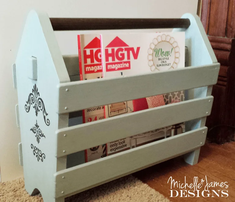 Magazine Rack Re-Do - www.michellejdesigns.com