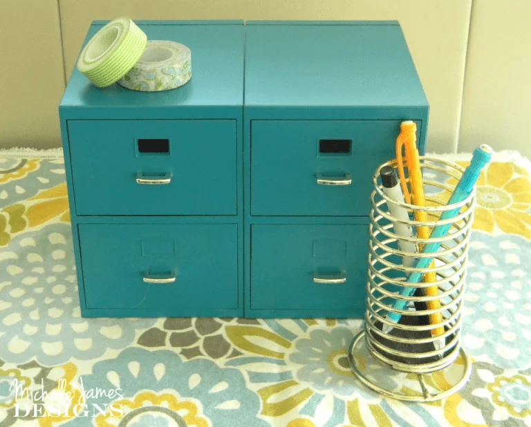 Mini File Cabinet - www.michellejdesigns.com