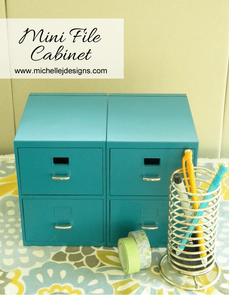 Mini File Cabinet - www.michellejdesigns.com