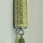 Wine Cork Keychain - www.michellejdesigns.com