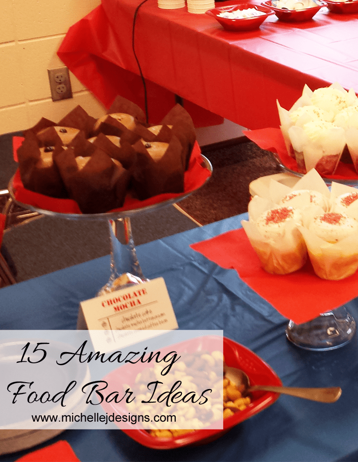 15 Amazing Food Bar Ideas for Your Reception or Event