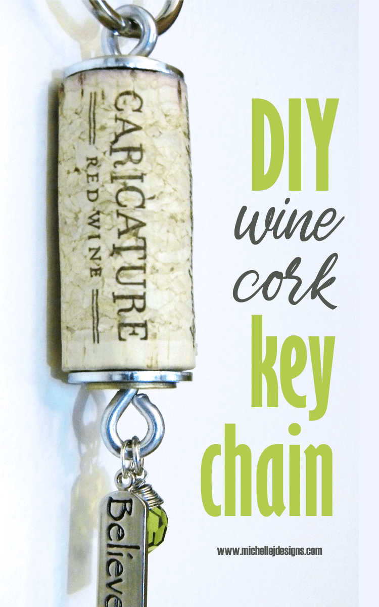 DIY Wine Cork Key Chains Craft