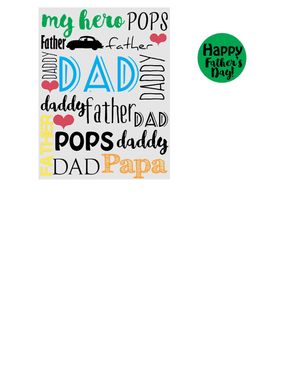 Father's-Day-Card - www.michellejdesigns.com - Your kids can create this awesome Father's Day Card with this free printable