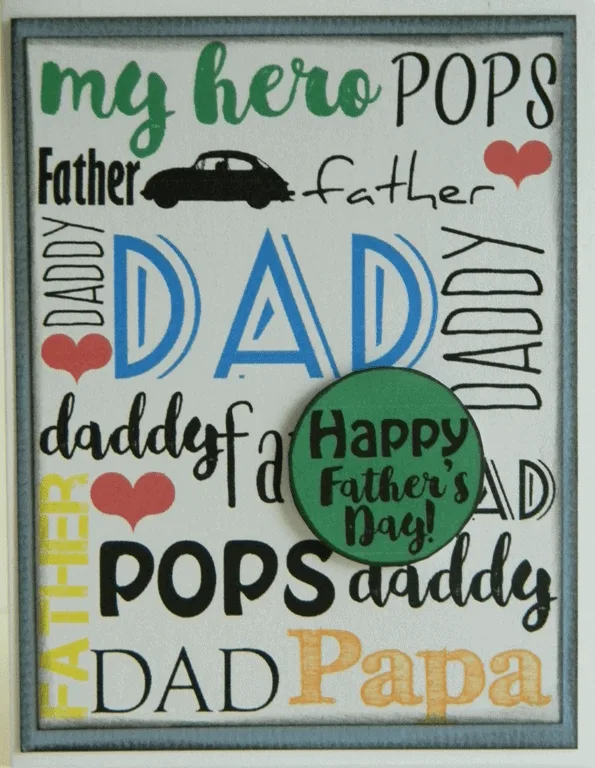 Father's-Day-Card - www.michellejdesigns.com - Your kids can create this awesome Father's Day Card with this free printable