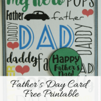 Father's-Day-Card - www.michellejdesigns.com - Let your kids create a fun Father's Day Card using this free printable download.