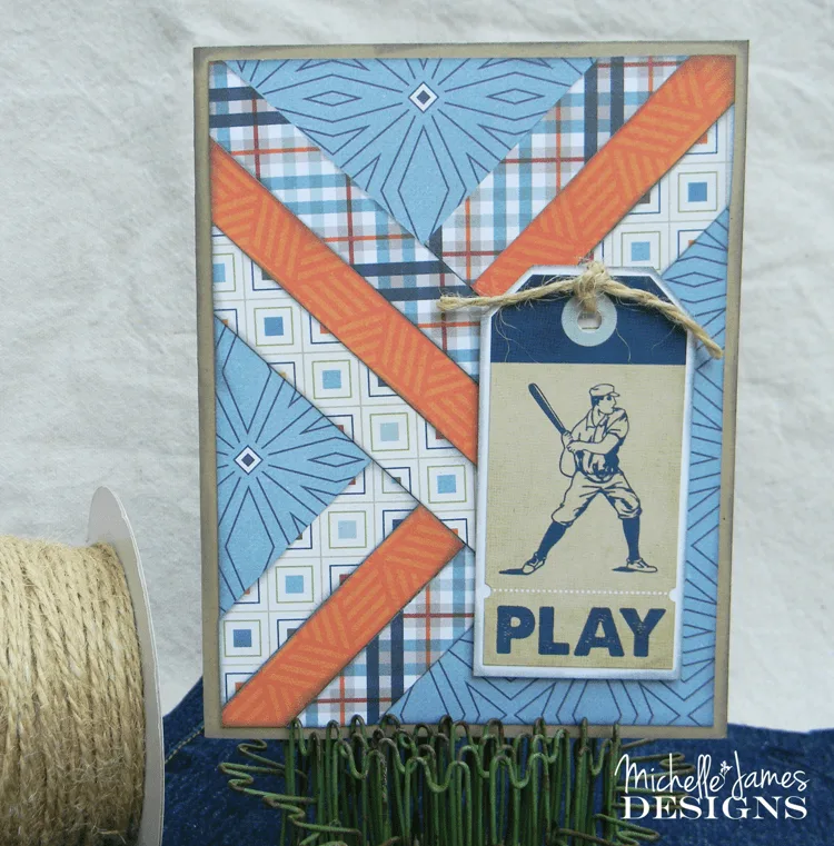July Card Class and Kit - www.michellejdesigns.com - Available as a local class or a kit to be purchased and shipped you will love these cards for men!