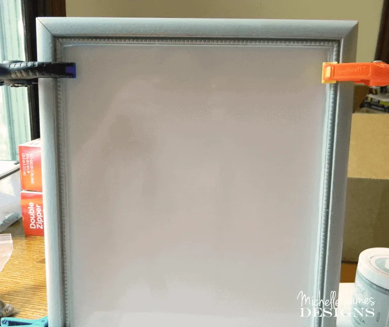 Dollar Spot Chalkboard Easel - www.michellejdesigns.com - I added to the original dollar spot find and came up with this fun piece.  #DIY #chalkboard