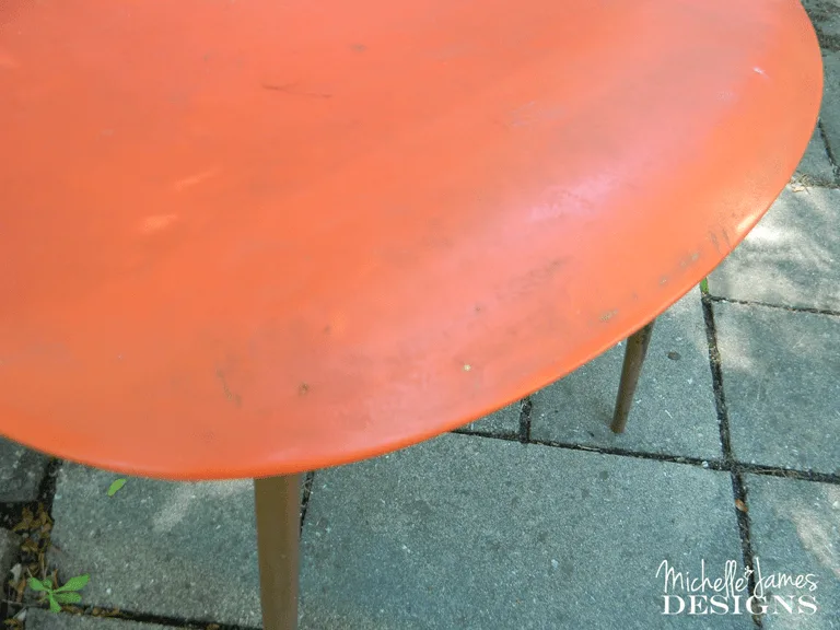 Splash of Color - My New Orange Chair - www.michellejdesigns.com -  Slowly creating a guest bedroom and adding orange accents