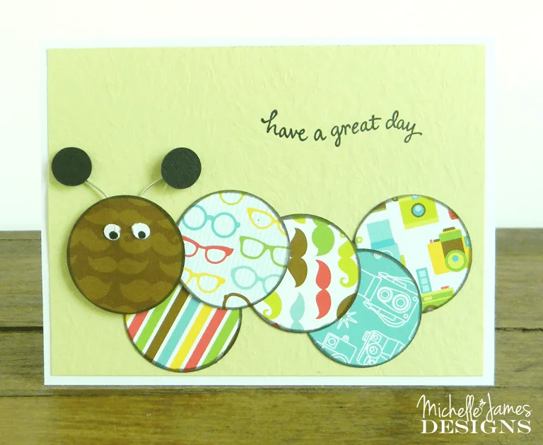 August Card Class and Kit - www.michellejdesigns.com - Create five cards using the Doodlebug Essentials Day to Day Collection