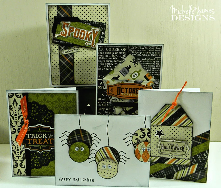 Hocus Pocus - September Card Class - www.michellejdesigns.com - Join me for this spooky class.