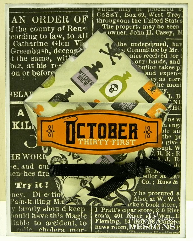 Hocus Pocus - September Card Class - www.michellejdesigns.com - Join me for this spooky class.