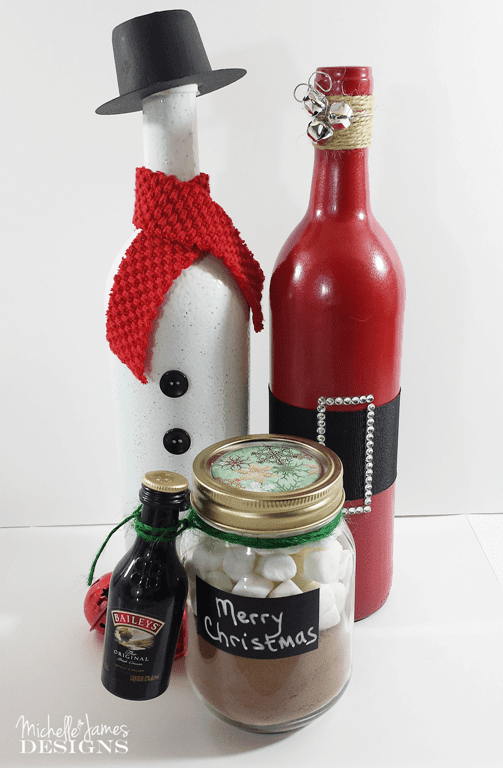 Holiday Wine Bottle Decorations with Lights - Santa, Snowman, Christmas  Tree, Wine Bottle Decor, Wine Bottle Crafts, Holiday Decorations