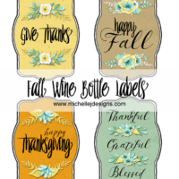 Fall Wine Bottle Labels - www.michellejdesigns.com - Dress up your wine bottles this fall with these handmade labels. Perfect for personalizing that gift of wine.