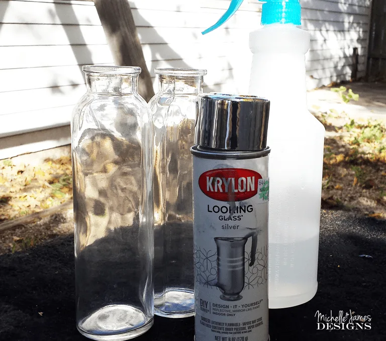 Silver Spray Paints – DIY Apothecary Jar and Painted Screen