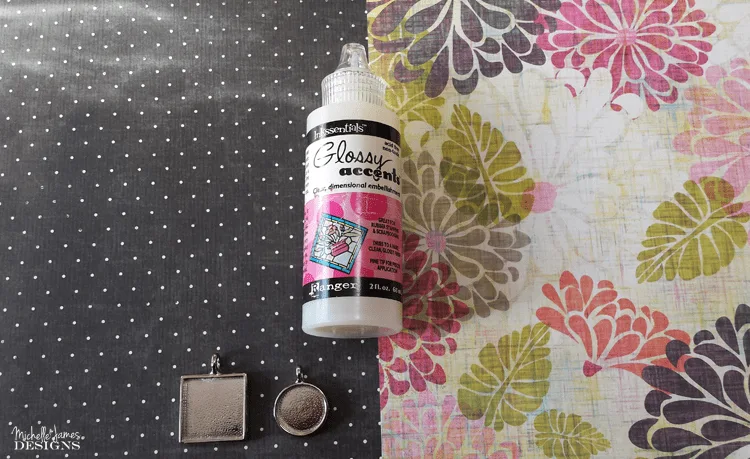 Create A DIY Pendant Using Glossy Accents - Michelle James Designs