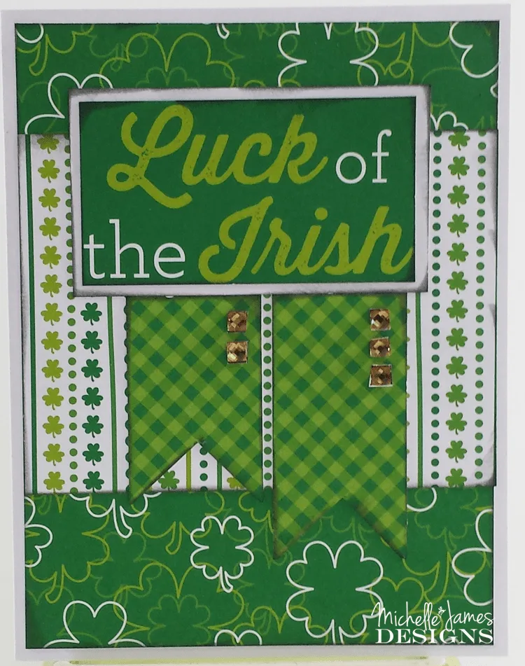 February Card Class - www.michellejdesigns.com - Join me for the February Card Class and create five cards for your St. Pat's Celebration!