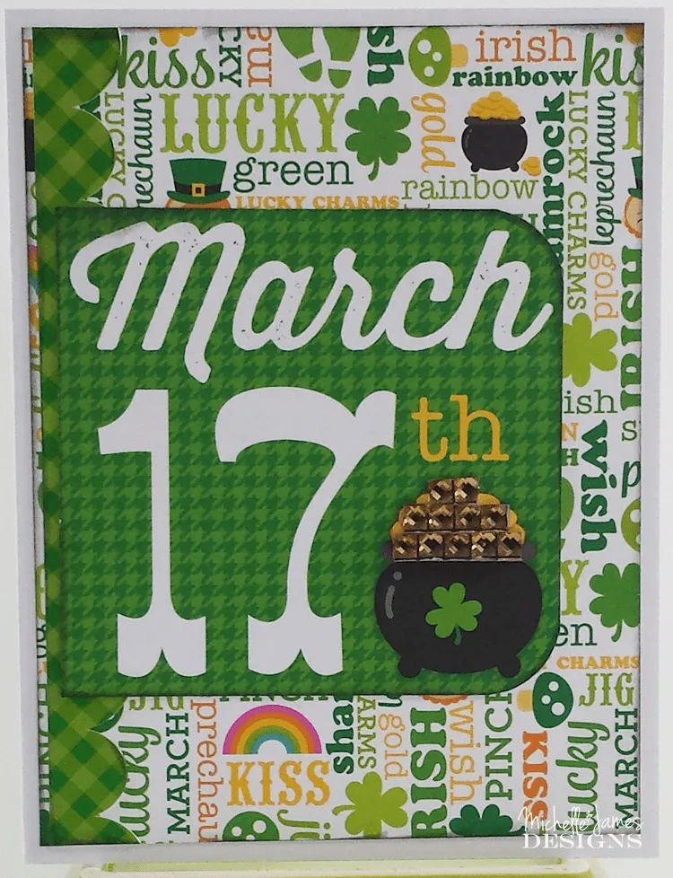 February Card Class - www.michellejdesigns.com - Join me for the February Card Class and create five cards for your St. Pat's Celebration!