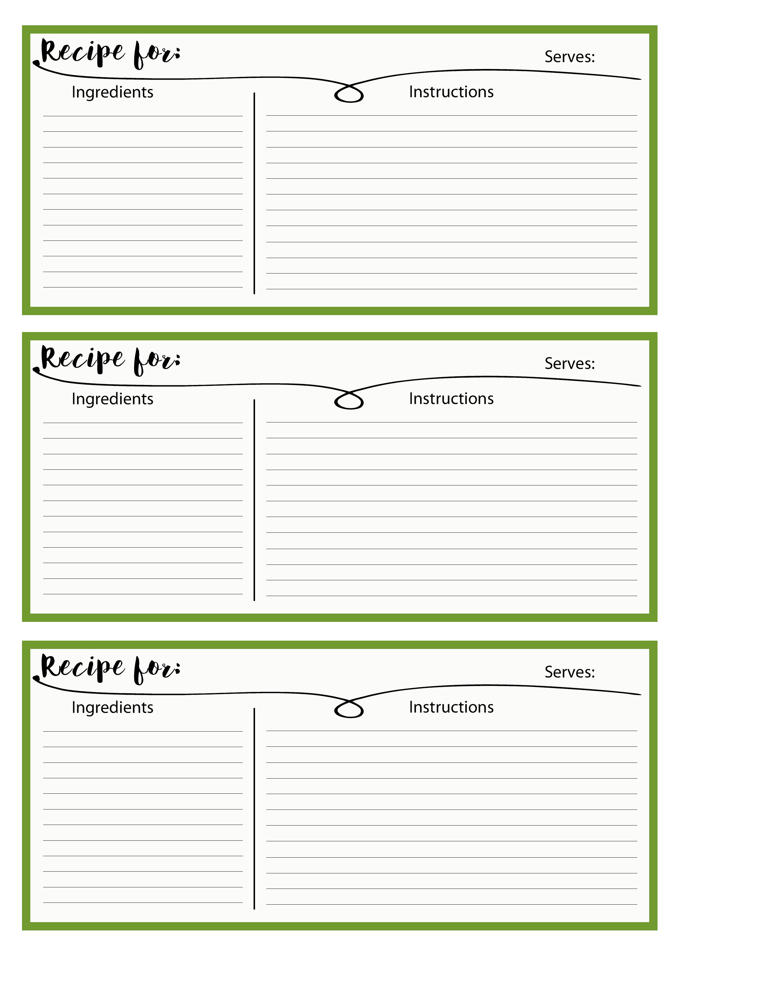 Pantry Recipe Organization - www.michellejdesigns.com - I created this recipe holder and some great free printable recipe cards to house all of my loose recipes. I can't wait to fill it up!
