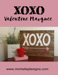 XOXO Valentine Marquee Sign - Michelle James Designs