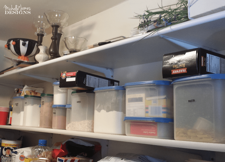 Organizing the Pantry with Tupperware