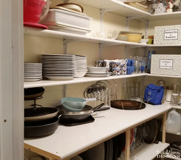 Pantry Re-Organization - www.michellejdesigns.com - follow my journey to an organized pantry. This is phase three and I am getting there!