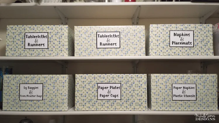 Organizational Boxes from Diaper Boxes - Michelle James Designs