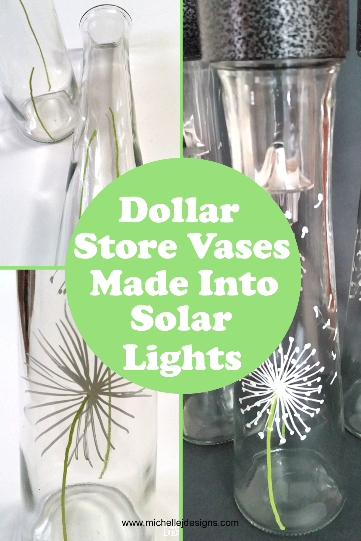 Dollar Store Vases Turned Into Awesome Outdoor Lighting