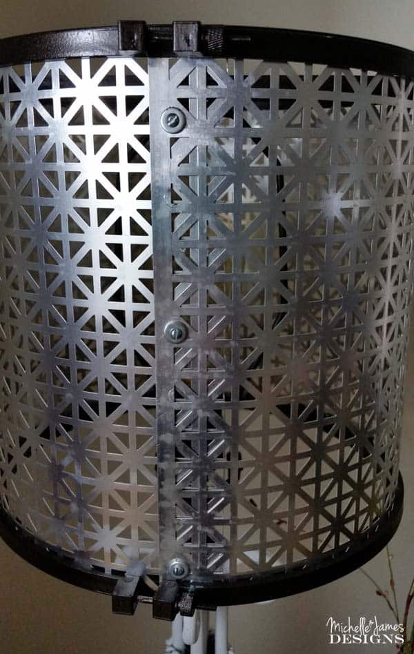 metal cut out lampshade