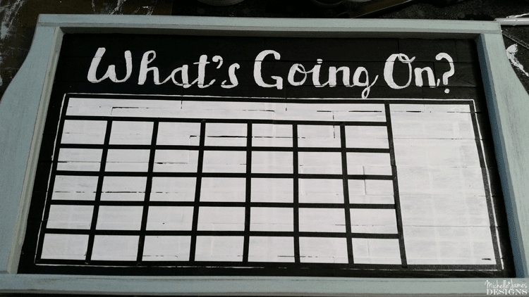 Create an amazing, affordable chalkboard calendar!